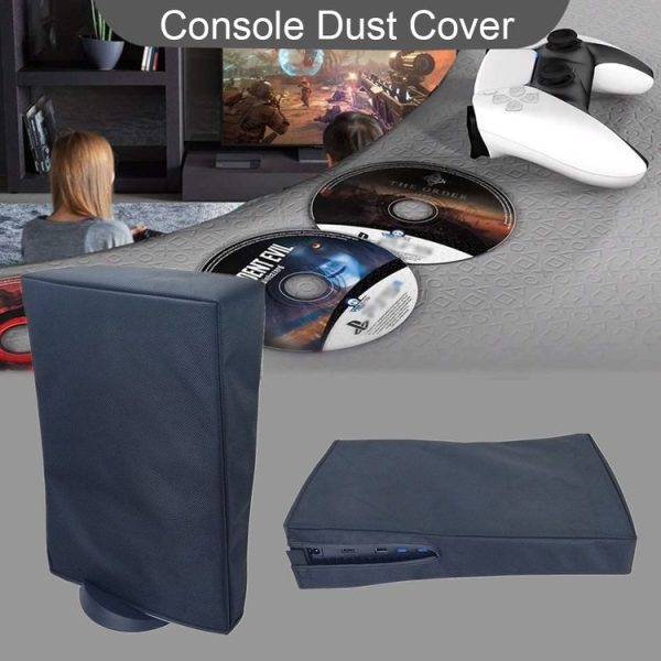 PS5-1 for Snoy PS5 Game Console Waterproof and Dustproof Protective Cover (Vertical Black) - Image 6