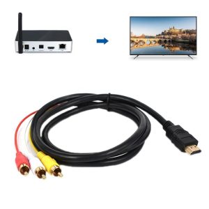 HDMI To AV / 3RCA TV Audio Video Cable (1.5m)