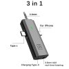 S17 Wireless 3 In 1 Lavalier MIC For Phone SLR Camera Loudspeaker, Spec: 1 Drag Two Full Black - Image 2