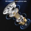 S17 Wireless 3 In 1 Lavalier MIC For Phone SLR Camera Loudspeaker, Spec: 1 Drag Two Full Black - Image 6