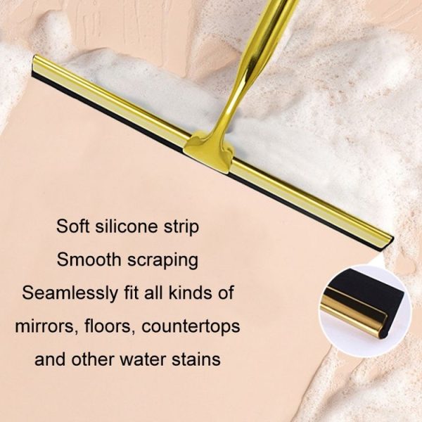 Household Stainless Steel Window Glass Manual Wiper With Square Hook - Image 3