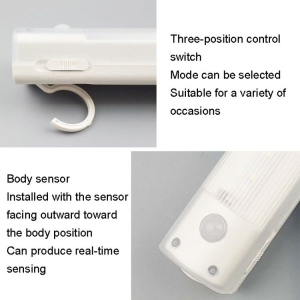 HWX-001 LED Smart Sensing Light Corridor Wireless Night Lamp (White) - Image 3