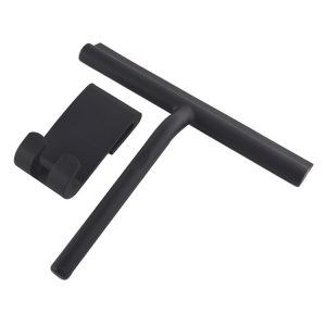 Car Glass Silicone Wiper Household Bathroom Manual Cleaning Scraper (Black)