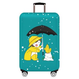 Thick Wear-resistant Luggage Elastic Dustproof Protective Cover, Size: S (Love Girl)