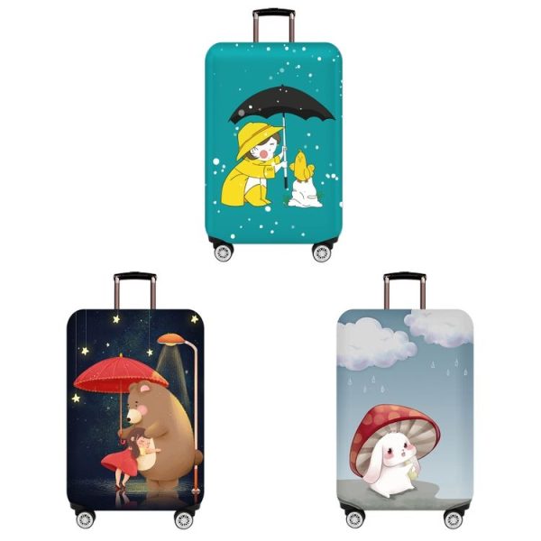 Thick Wear-resistant Luggage Elastic Dustproof Protective Cover, Size: S (Love Girl) - Image 2