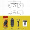 Nintendo Switch / Switch Pro SW168 6 in 1 Joycon Gamepad Holder Charger Handle Storage Bracket - Image 8