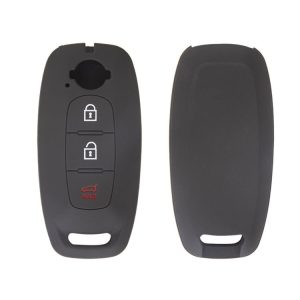 2023 Nissan Altima 2pcs Three-Button Key Silicone Protective Case (Black)