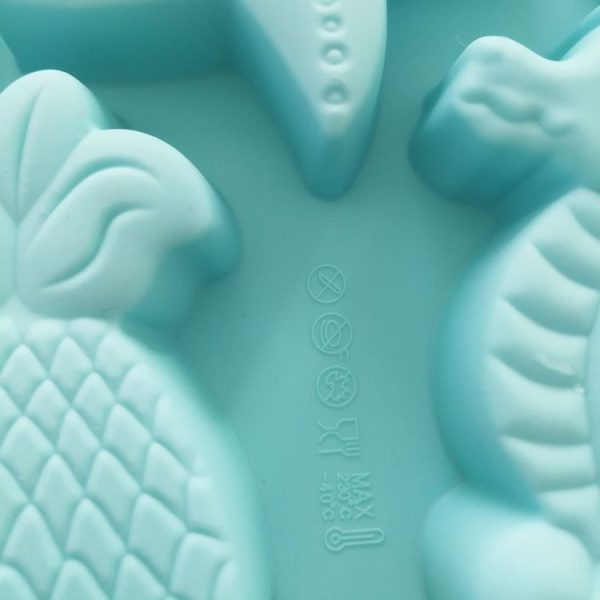Marine Fish Series Shape Food Grade Silicone Cake Mold Plaster Painting Mold (Color Random Delivery) - Image 5