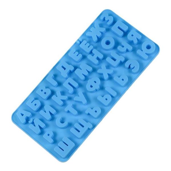 Chocolate Fudge Jelly Silicone Russian Letters Mold Ice Grid - Image 2