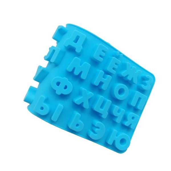 Chocolate Fudge Jelly Silicone Russian Letters Mold Ice Grid - Image 5