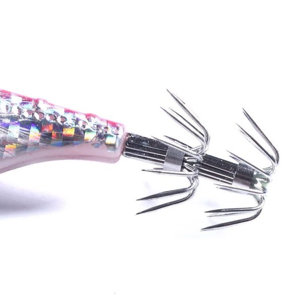 HENGJIA SJB012 Night Light Simulation Shrimp Squid Needle Sea Fishing Fake Bait (10 Colors Bagged) - Image 4