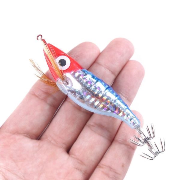 HENGJIA SJB012 Night Light Simulation Shrimp Squid Needle Sea Fishing Fake Bait (10 Colors Bagged) - Image 5