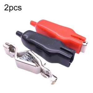 2pcs 20A 75mm High Current All-Inclusive Spring Alligator Clip (Random Color Delivery)