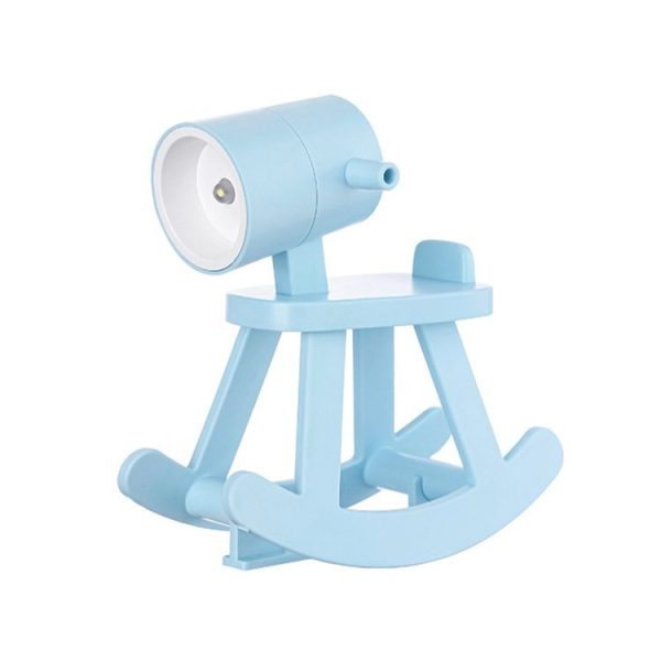 TL28 Trojan Horse Shape Mini Night Light LED Cartoon DIY Atmosphere Table Lamp (Blue)