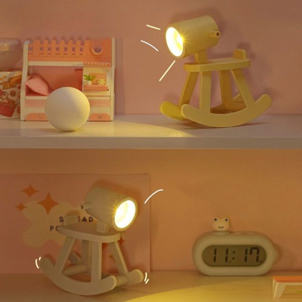 TL28 Trojan Horse Shape Mini Night Light LED Cartoon DIY Atmosphere Table Lamp (Blue) - Image 4