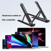 2 In 1 Laptop Mobile Phone Stand Heightening Cooling Stand (Black) - Image 4