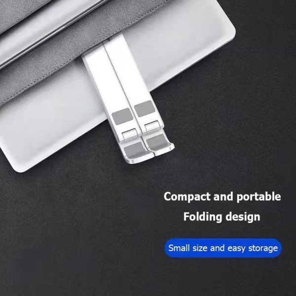 2 In 1 Laptop Mobile Phone Stand Heightening Cooling Stand (Black) - Image 7