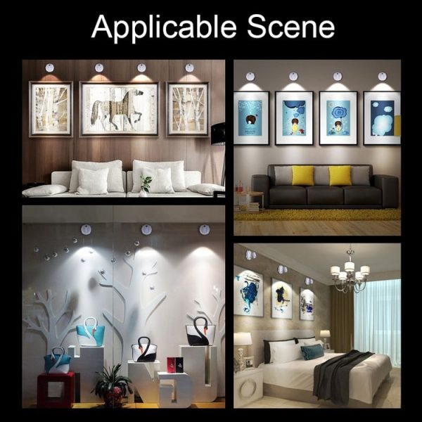 TL005 Recharging Background Wall LED Spotlights Gallery Decorative Lights without Remote Control - Image 8