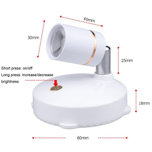 TL005 Recharging Background Wall LED Spotlights Gallery Decorative Lights with Remote Control - Image 3