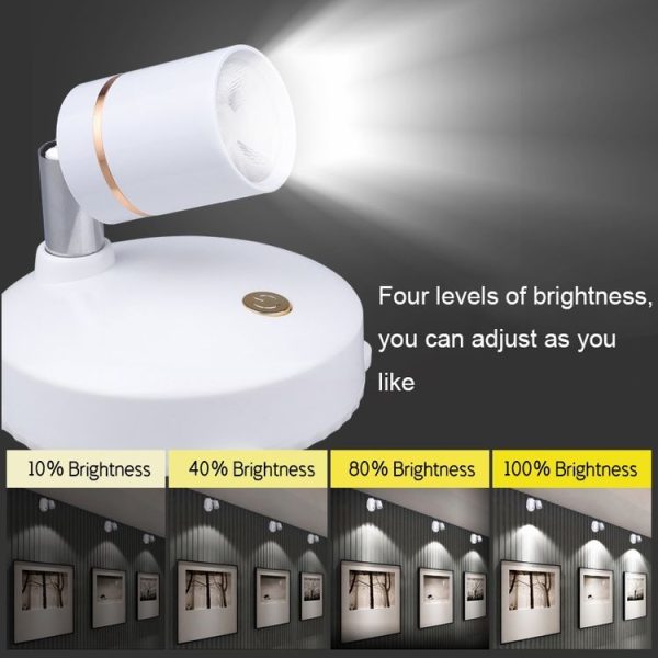 TL005 Recharging Background Wall LED Spotlights Gallery Decorative Lights with Remote Control - Image 4
