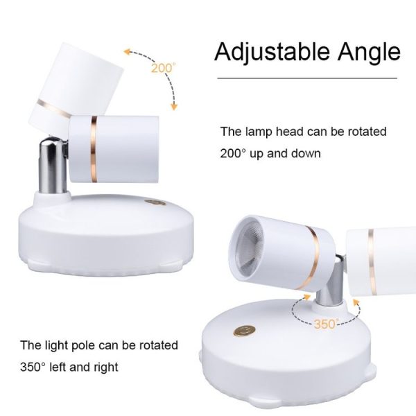 TL005 Recharging Background Wall LED Spotlights Gallery Decorative Lights with Remote Control - Image 5