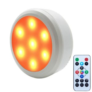 TL009-RGB Wireless Timer Dimming Night Lights Party RGB Atmosphere Lights with Remote Control (White)