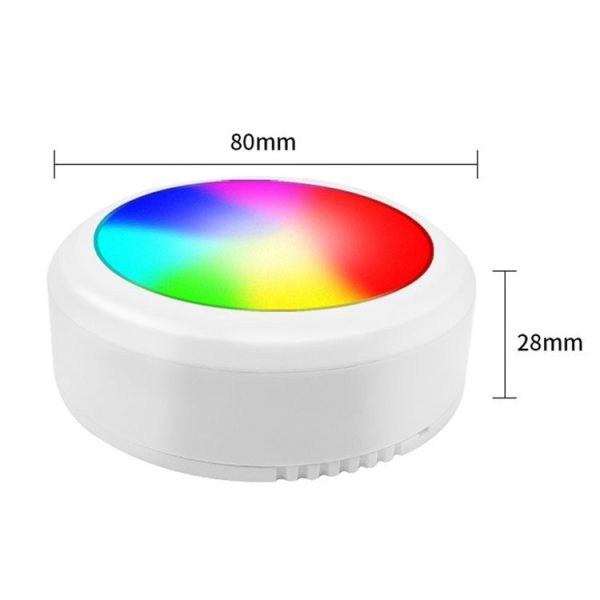 TL009-RGB Wireless Timer Dimming Night Lights Party RGB Atmosphere Lights with Remote Control (White) - Image 3