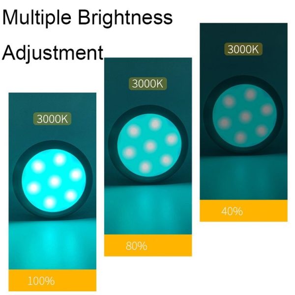 TL009-RGB Wireless Timer Dimming Night Lights Party RGB Atmosphere Lights with Remote Control (White) - Image 5