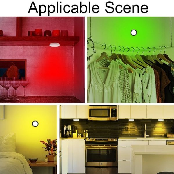 TL009-RGB Wireless Timer Dimming Night Lights Party RGB Atmosphere Lights with Remote Control (White) - Image 8