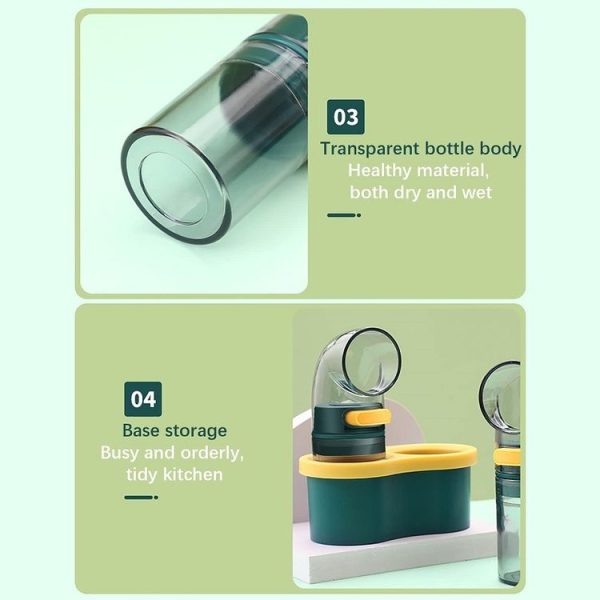 Home Kitchen Quantitative Salt Control Seasoning Jar, Color: 1pcs Blue - Image 4