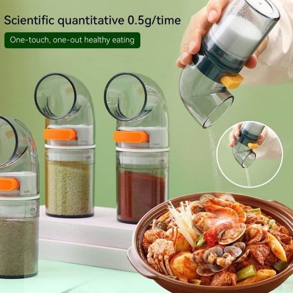 Home Kitchen Quantitative Salt Control Seasoning Jar, Color: 1pcs Blue - Image 7