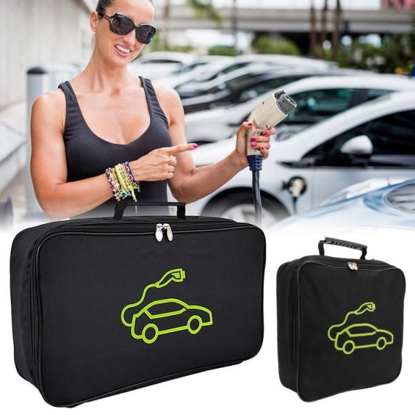 Electric Car Fireproof Charger Storage Bag, Material: Square Oxford Cloth - Image 2