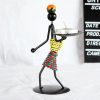 Retro Wrought Iron Man-shaped Candlestick Ornament Restaurant Table Decoration Props, Color: 26