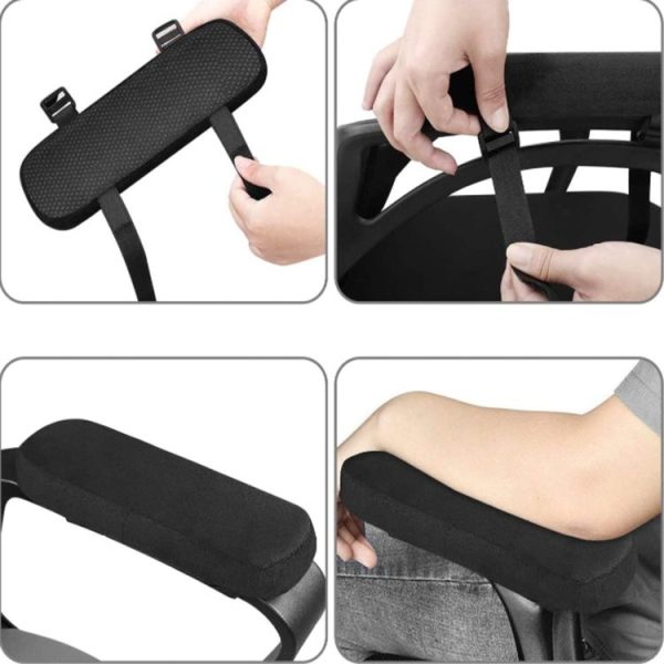 Chair Armrest Pads Arm Rest Covers For Office Chair Removable And Washable Armrest Cushion - Image 5