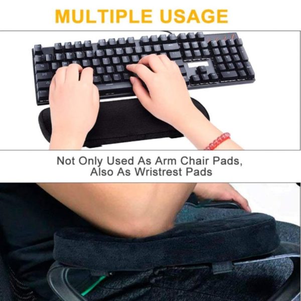 Chair Armrest Pads Arm Rest Covers For Office Chair Removable And Washable Armrest Cushion - Image 6
