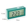 8890H Multifunctional Photosensitive Bedside Small Alarm Clock LCD Screen Digital Clock (Black) - Image 3