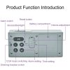 8890H Multifunctional Photosensitive Bedside Small Alarm Clock LCD Screen Digital Clock (Black) - Image 4