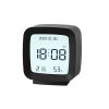 2286 Mini Multifunctional Calendar Alarm Clock Bedside Temperature and Humidity Clock (Black)