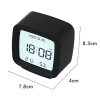2286 Mini Multifunctional Calendar Alarm Clock Bedside Temperature and Humidity Clock (Black) - Image 3