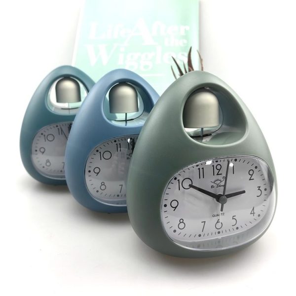 GH809 Egg-shaped Desktop Children Alarm Clock Bedside Cute Belling Clock (Pink) - Image 2