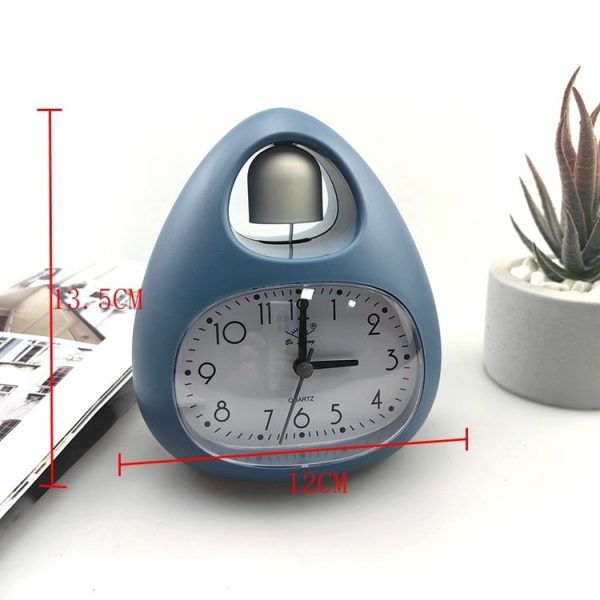 GH809 Egg-shaped Desktop Children Alarm Clock Bedside Cute Belling Clock (Pink) - Image 3