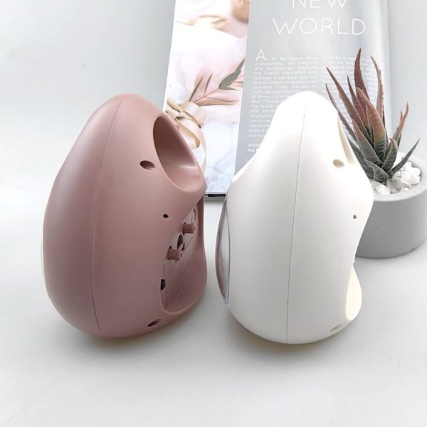 GH809 Egg-shaped Desktop Children Alarm Clock Bedside Cute Belling Clock (Pink) - Image 4