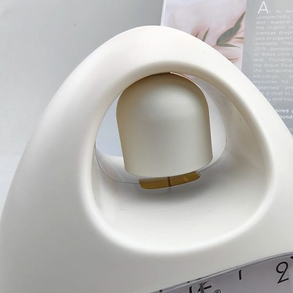GH809 Egg-shaped Desktop Children Alarm Clock Bedside Cute Belling Clock (Pink) - Image 6