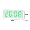 8017 LED Screen Voice Control Digital Alarm Clock Desktop Multifunctional Temperature Clock (Orange) - Image 3