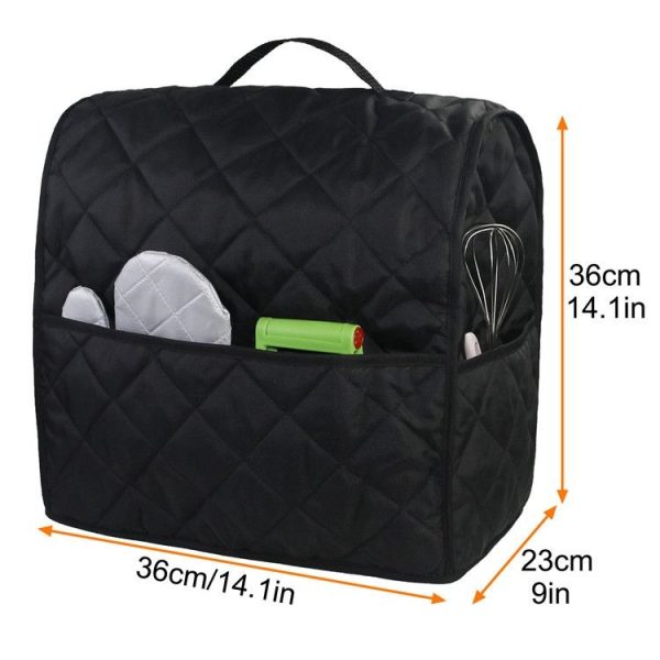KitchenAid 4.5QT Mixer Machine Dust Cover Waterproof Storage Bag 36 x 23 x 36cm (Black) - Image 3