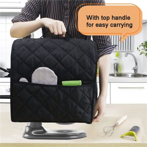 KitchenAid 4.5QT Mixer Machine Dust Cover Waterproof Storage Bag 36 x 23 x 36cm (Black) - Image 7