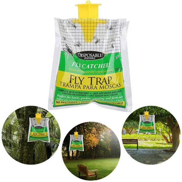 MYD-1 Built-in Bait Fly Bag Hanging Fly Trap Bag Outdoor Farms Catch Flies Tool - Image 6