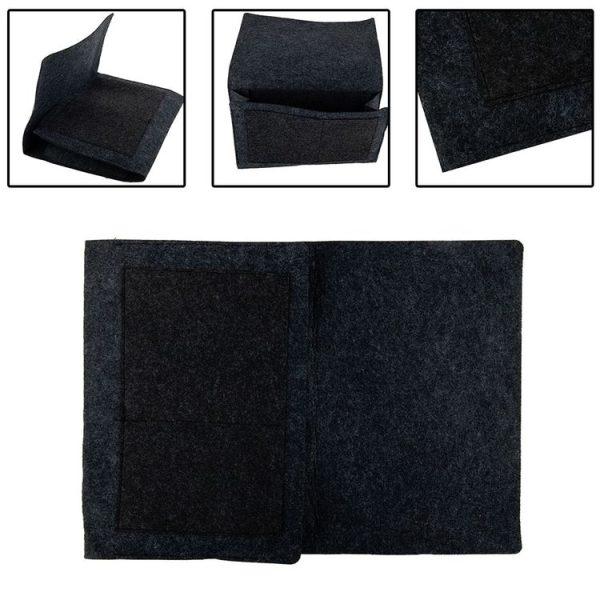 B05006 Felt Storage Bag Bedside Hanging Bag Sofa Bed Side Debris Storage Bag (Khaki) - Image 4