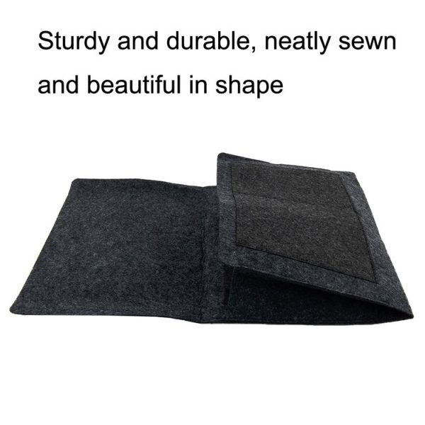 B05006 Felt Storage Bag Bedside Hanging Bag Sofa Bed Side Debris Storage Bag (Khaki) - Image 7