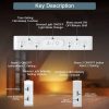 Color Changing LED Light Mirror Alarm Clock Built-in 8 Natural Music (White) - Image 5